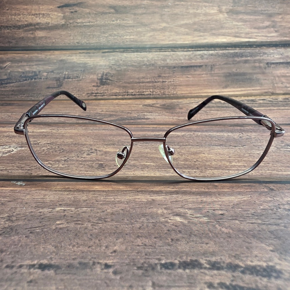 Laura Ashley Titanium Mia 2 Rose Burgundy Eyeglass Frames 53-15-135